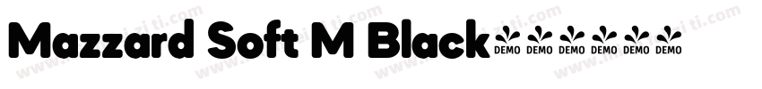 Mazzard Soft M Black字体转换